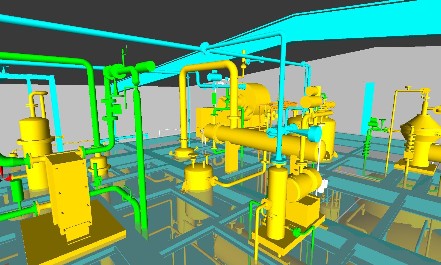 Modellierte Anlage CAD 3D